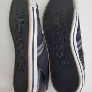 Coach Folly Sneakers, Size 8, black/dark grey